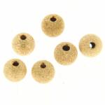  Margele Gold Filled Sablate Rotunde - Stardust Laser Cut Beads 4.0H1.5 mm - 2 Buc