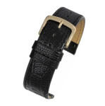 LBS Curea Piele Textura Reptila Neagra 12mm