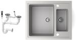  Gránit mosogató NERO Arriva + dugókiemelő (szürke)