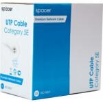 Spacer Cablu retea Spacer RCAT5ECCA, UTP, Cat5e, 1m, White (RCAT5ECCAMetru)