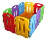 BJ PLASTIK Tarc de joaca pentru copii, modular, colorful nest, 130 x 85 x 60 cm, 10 piese, multicolor - bekid