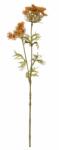 Bizzotto Set 12 flori artificiale portocalii verzi 13x67 cm (0172468)