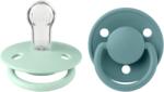 BIBS - Set 2 suzete De Lux Silicon, tetina rotunda, marime universala