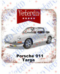  Veterán autós poháralátét - Porche 911 Targa fehér (422280)