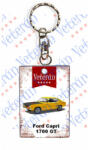  Veterán autós kulcstartó - Ford Capri 1700 GT sárga (883952)
