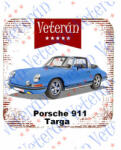  Veterán autós poháralátét - Porche 911 Targa kék (264719)