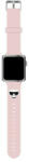 Karl Lagerfeld KLAWLSLCP Apple Watch Strap 42/44 / 45mm pink / pink strap Silicone Choupette Heads