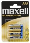 VEZ Maxell Elem - Szuper Alkáli elem, 4db AAA (LR03), 1, 5V (no mercury) (18731) - smart-otthon