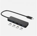 Approx USB HUB - Type-C 4in1 HUB (4db USB3.0) Fekete (APPC54) - smart-otthon