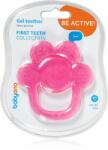 BabyOno Be Active Gel Teether jucărie pentru dentiție Pink Flower 1 buc