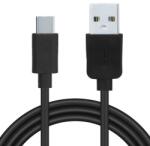 Spacer Cablu de date Spacer, USB 3.0 (T) la Type-C (T), PVC 2.1A, retail pack, 0.5m, Negru (SPDC-TYPEC-PVC-BK-0.5)