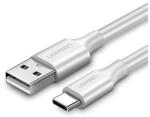 UGREEN Type-C - USB gyorstöltő adatkábel, 1m, fehér (60121)
