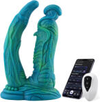 HISMITH WDA017-M Wildolo Devil Series Fantasy Dildo Vibrator with App 23cm Green-Blue Vibrator