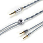 DD HIFI BC150B - Szimmetrikus ezüst fejhallgató kábel 4, 4mm Pentaconn csatlakozóval - 295cm - 3, 5mm (DDHIFI-BC150B-35-295)