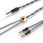 DD HIFI BC150B 3.5mm EXTENDED- Szimmetrikus ezüst fejhallgató kábel 4.4mm csatlakozóval - 295cm (DDHIFI-BC150B-35E-295)