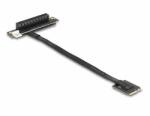 Delock M. 2 kulcs A+E - PCIe x8 NVMe adapter hajlított 20 cm hosszú kábellel (64219)