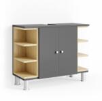 Vicco AQUIS mosdószekrény, 80 cm, antracit-tölgy - mindentjoaron