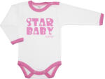 Scamp hosszú ujjú pamut body - Pink Star baby (68)
