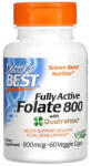 Doctor's Best Active Methyl Folate with Quatrefolic, 800 mcg, Doctor s Best, 60 capsule