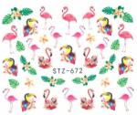  Körömmatrica - STZ-672 flamingó
