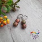 Kristály Jóga Shop Unakit 8 mm-es ásvány fülbevaló