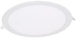 2R Led Panou LED Incastrat 18W, Rotund, Lumina Naturala 4000K, Gri Satin (8736-P)