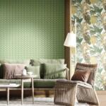 Noordwand Tapet „Topchic Big Leaves, verde și bej 27015 (440454)