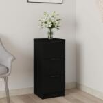 vidaXL Servantă, negru, 30x30x70 cm, lemn prelucrat (811153) Comoda
