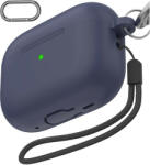 Phoner Simple Apple Airpods Pro 2 szilikon tok, csuklópánttal, éjkék (PN-CP-PT-LC-CS14-SB) - speedshop