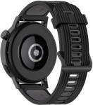 Techsuit Curea pentru Samsung Galaxy Watch 4/5/Active 2, Huawei Watch GT 3 (42mm)/GT 3 Pro (43mm) - Techsuit Watchband 20mm (W002) - Black (KF238589) - vexio