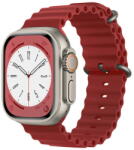 Techsuit Curea pentru Apple Watch 1/2/3/4/5/6/7/8/SE/SE 2 (38/40/41mm) - Techsuit Watchband (W038) - Wine Red (KF2310814) - vexio
