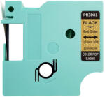 AIMO Etichete cu sclipici AIMO color pop 12mm x 3m, negru auriu, AIMO D1600, PR3D81 (AIPR3D81)