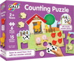 Galt Puzzle - Numaram animalele de la ferma ( 6 piese) PlayLearn Toys Puzzle