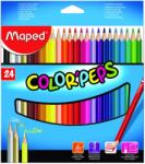 Maped színes ceruza 24 db, color peps, háromszögletű (MA183224)