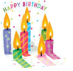  Popshots képeslap, mini, születésnapi, Birthday Candles/Születésnapi gyertyák (TR205)