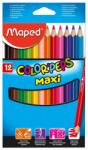 Maped színes ceruza 12db, color peps, háromszögletű, MAXI (MA834010)