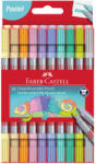 Faber-Castell Carioci cu 2 capete, 10 culori/set, pastel, FABER-CASTELL