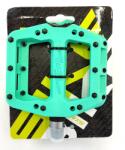 BikeSport Bikesport, ПЕДАЛИ, one piece nylon; РАЗМЕР: 101*113mm; ЦВЯТ: Неонов зелен (am5956)