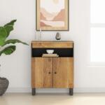 vidaXL Servantă cu 2 uși, 60x33x75 cm, lemn masiv de mango (352916) Comoda