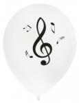 Santex Baloane din latex - Muzică, alb, 8 buc