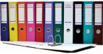 Optima Biblioraft A4, plastifiat PP/paper, margine metalica, 75 mm, Optima Basic - galben (OP-50007503) - officegarage