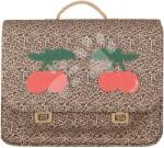 Jeune Premier Servieta școlară It Bag Midi Leopard Cherry Jeune Premier design ergonomic de lux 30*38 cm (JPITD23184)