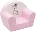 New Baby - Gyermek fotel Zebra világos rózsaszín