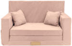 FLUMI Canapea extensibila pentru copii Classic - Roz pudrat
