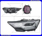 AUDI A6 C8 2018.11-2023.07 /4K/ Fényszóró bal (LED/PWY24W) nappali fénnyel (LED) helyzetjelzővel (LED) távfényszóróval (LED) tompított fénnyel (LED) vezérlő nélkül HELLA 1ZX 013 376-111