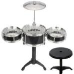 Magic Toys Jazz Drum 4 részes állványos játék dobfelszerelés dobszékkel (MKM961429)