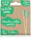 The Eco Gang Bamboo Cotton Swabs bețișoare din bumbac culoare Green 100 buc