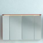 Kolpa San Felső szekrény, Kolpa San Adele TO 70-LED matt fehér tükrös szekrény (528420)