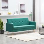 vidaXL Canapea din material textil verde (247036) Canapea