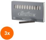 CRETACOLOR Set 3 x Grafit Monolith Cretacolor - Grafit Monolith Cretacolor 7 x 14 mm - 6B (CUL-3x406 06)